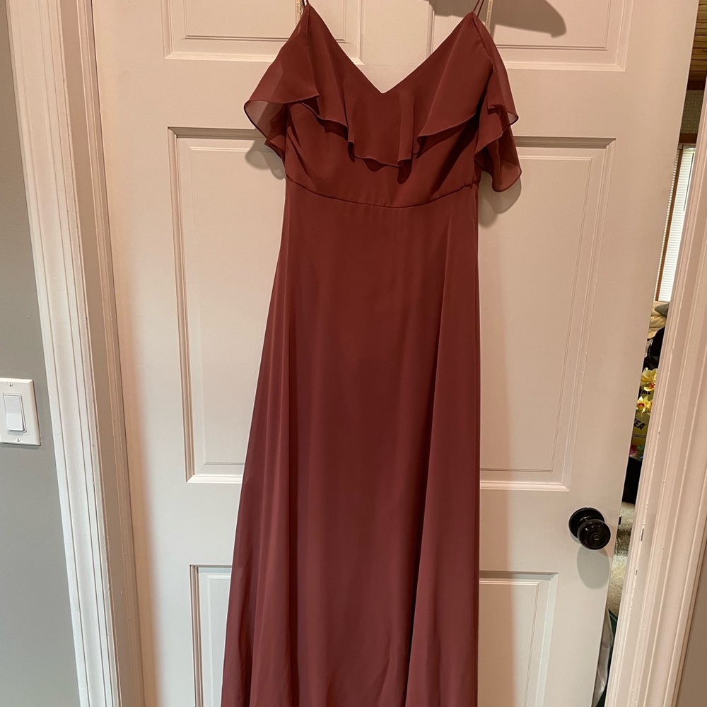 Jenny Yoo Bridesmaid dress, color cinnamon rose, size 6